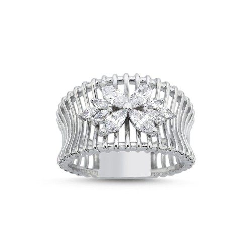 Rosa Jaula Silver Women's Ring - 1