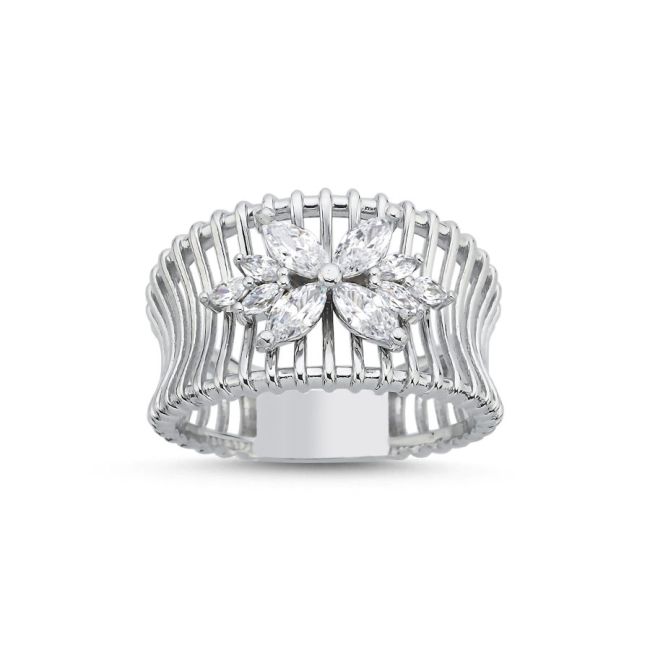 Rosa Jaula Silver Women's Ring - 1