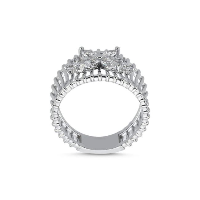 Rosa Jaula Silver Women's Ring - 3