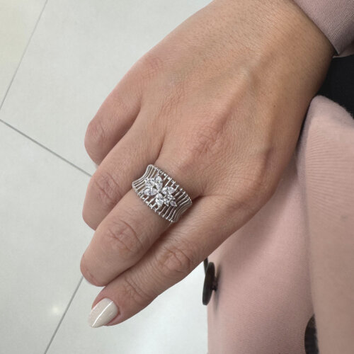 Rosa Jaula Gümüş Kadın Yüzük - CNG Jewels (1)