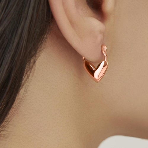 CNG Jewels - Rose Heart Earrings