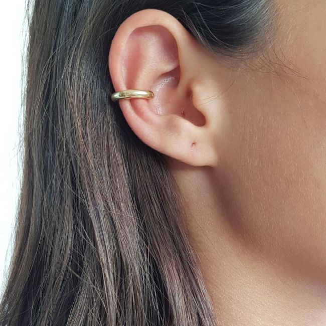 Rose Hoop Ear Cuff Earrings