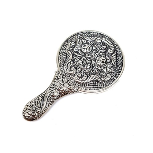 CNG Jewels - Rose Small Silver Hand Mirror