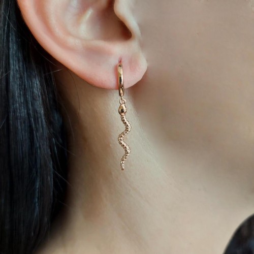 CNG Jewels - Rose Snake Earrings