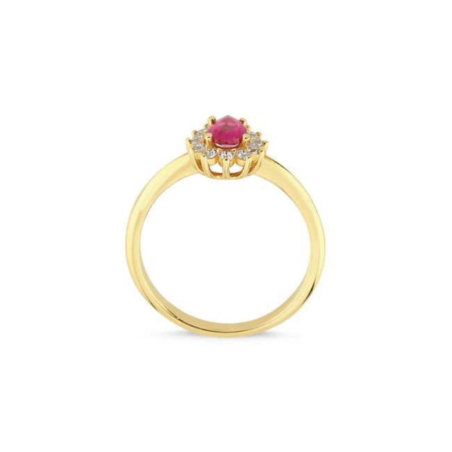 Ruby Damla Tektaş Anturaj 14 Ayar Altın Yüzük - 2