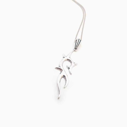 CNG Jewels - Sarmaşık Dikeni Uzun Zincirli Gümüş Erkek Kolye