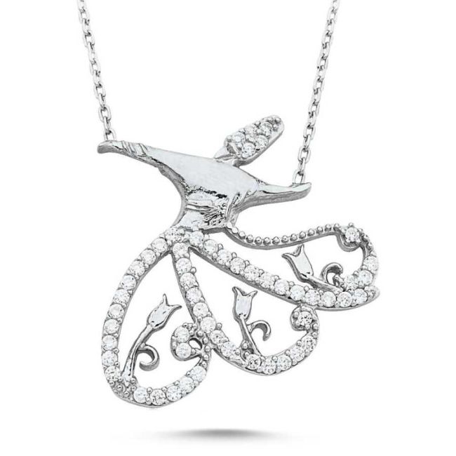 Semazen Gümüş Kadın Kolye - 1