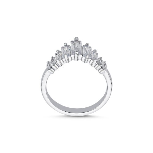 Shiny Crown Silver Women's Ring - CNG Jewels (1)