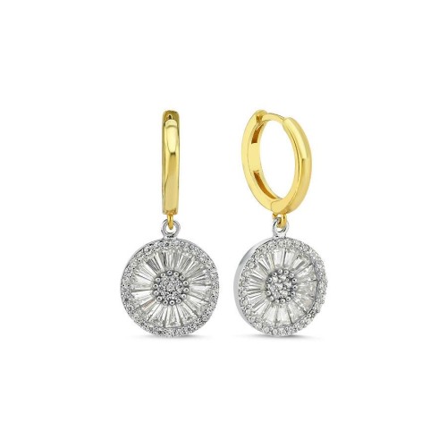 CNG Jewels - Shiny Trapez Sallantılı Gümüş Kadın Küpe