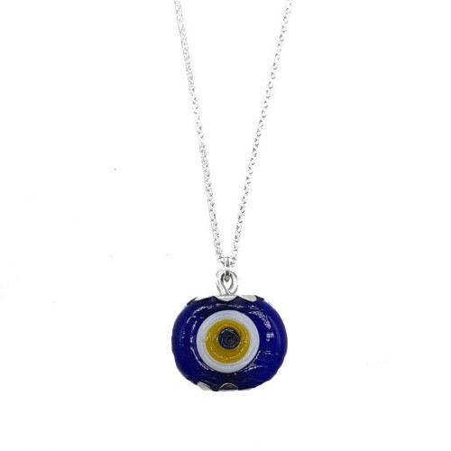 CNG Jewels - Silver Evil Eye Bead for Car with Mashallah Written