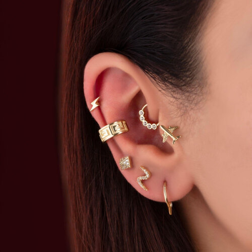 Lightning Gold Helix Piercing - 2