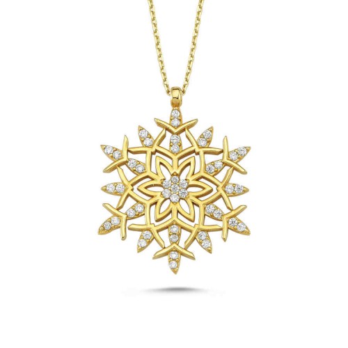 CNG Jewels - Snowflake Gold Necklace