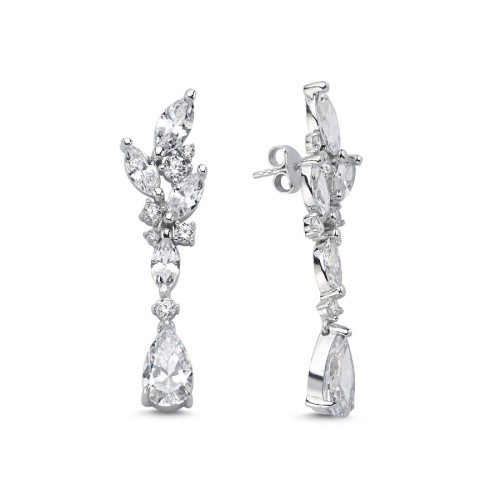 CNG Jewels - Syren Damla Sallantılı Kadın Gümüş Küpe