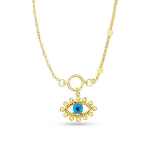 CNG Jewels - Tasarım Göz Gold Gümüş Kadın Kolye
