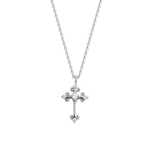 CNG Jewels - Taşlı Ortodoks Haç Gümüş Kadın Kolye
