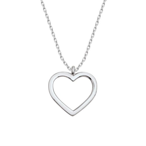 CNG Jewels - Taşsız Küçük Kalp Gümüş Kadın Kolye