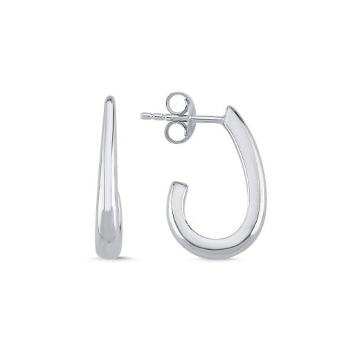 Gümüş Yarım U Halka Küpe - CNG Jewels