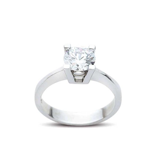 Solitaire Silver Ring - CNG Jewels