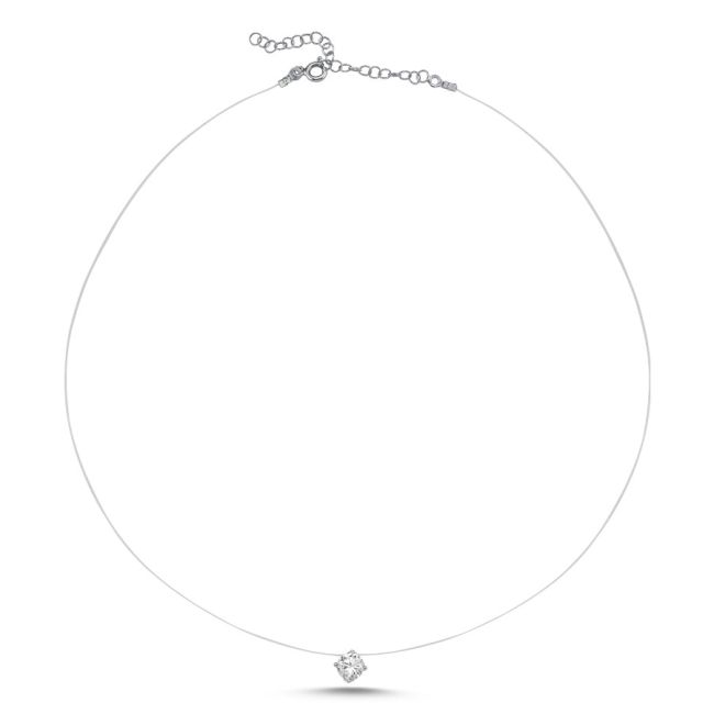 Tektaş Hayalet Zincir Gümüş Kolye - 2