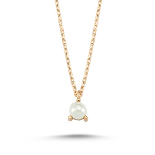CNG Jewels - Tiny Single Pearl Gold Necklace