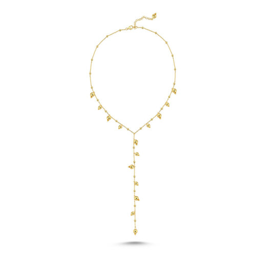 Top Sallantılı Y Charm Gümüş Kolye - 1