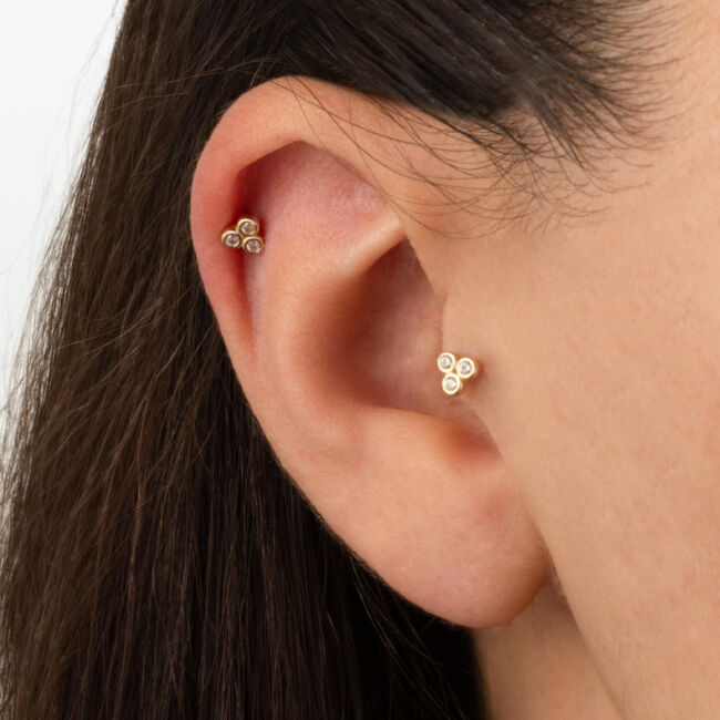 Tria Altın Tragus Piercing - 2