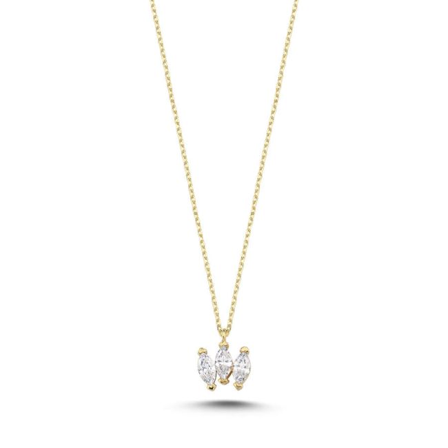 Tria Marquise Trend Gold Necklace