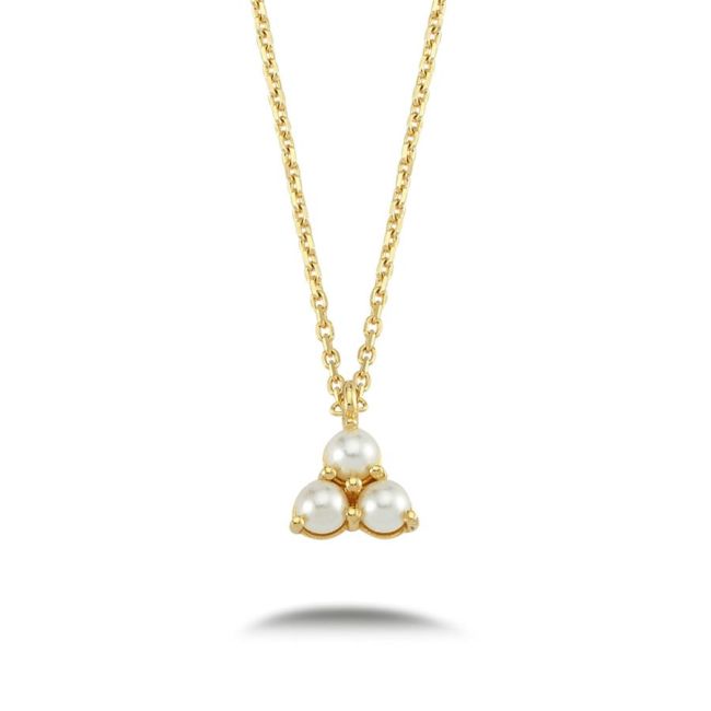 Tria Pearl Gold Necklace