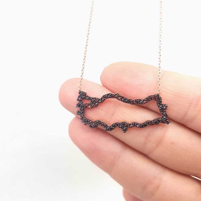 Türkiye Cumhuriyeti Gümüş Kadın Kolye - 2