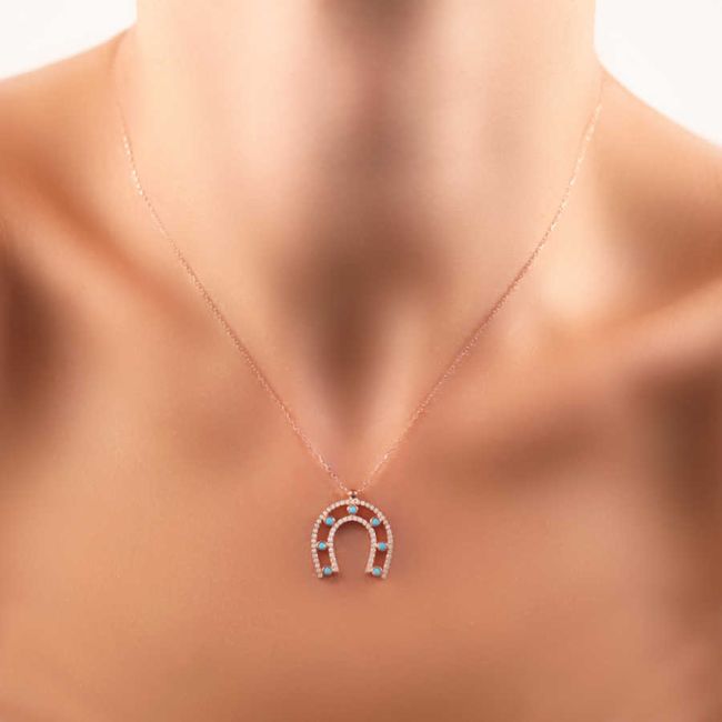 Nal Rose Gümüş Kadın Kolye - 1