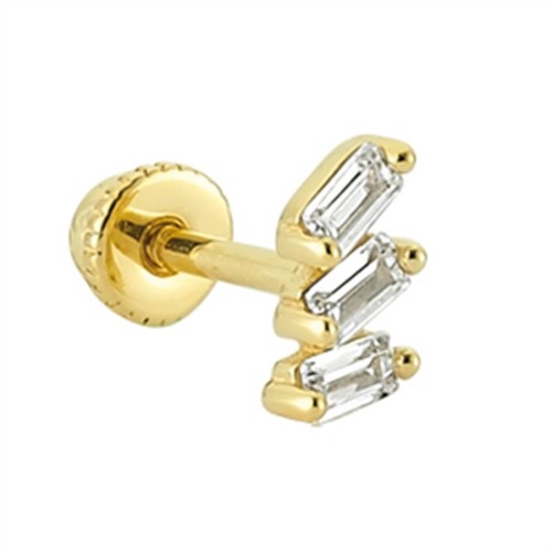 CNG Jewels - Üç Baget Altın Helix Piercing