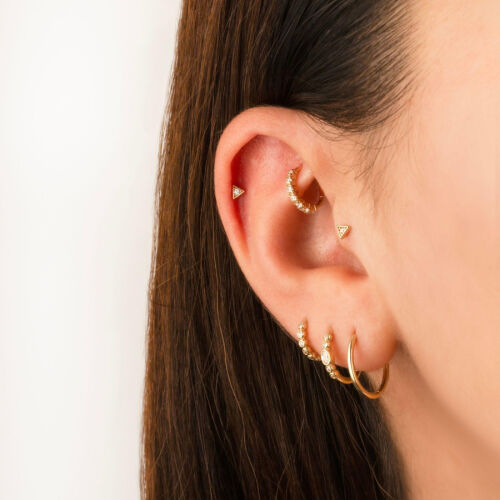 Triangle Gold Tragus Piercing - 2