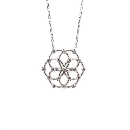 CNG Jewels - Yaşam Çiçeği Bayan Gümüş Kolye