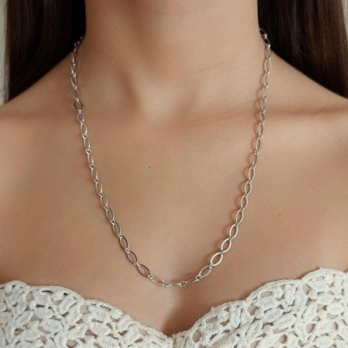 Flat Forse Silver Women's Chain - 1