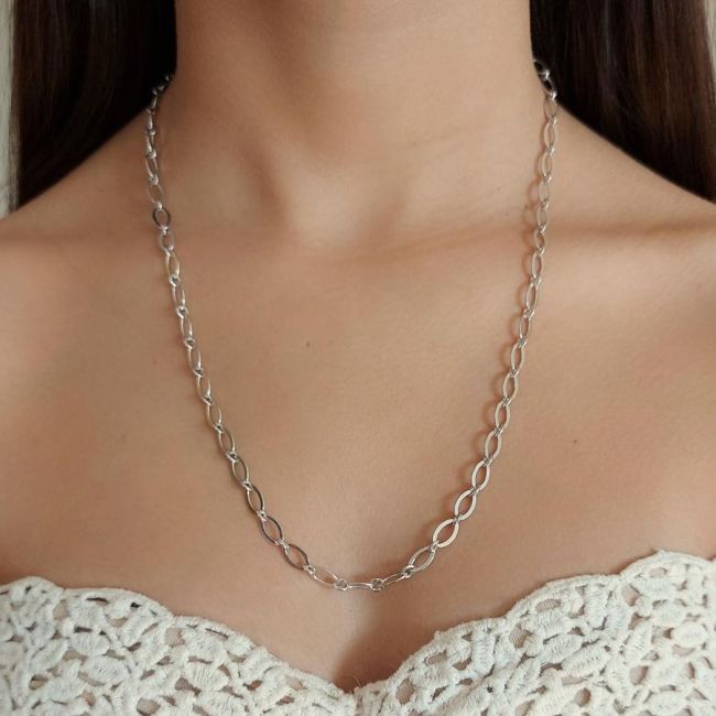 Flat Forse Silver Women's Chain - 1