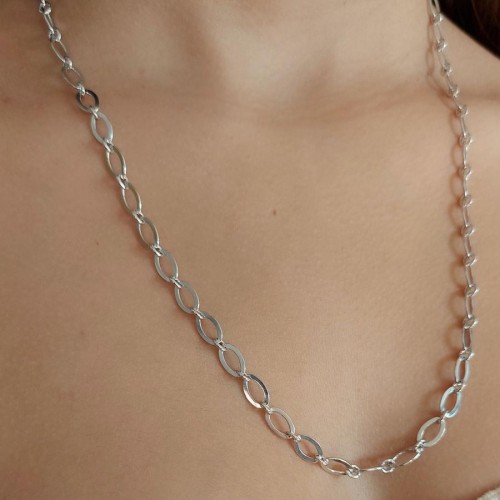 Flat Forse Silver Women's Chain - 2