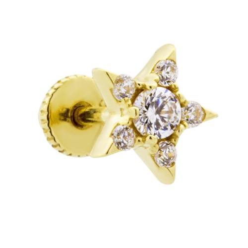 CNG Jewels - Yıldız Altın Helix Piercing