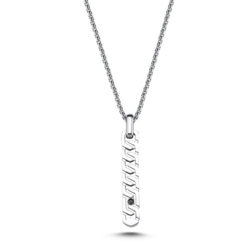 Zipper Çelik Erkek Kolye - 1