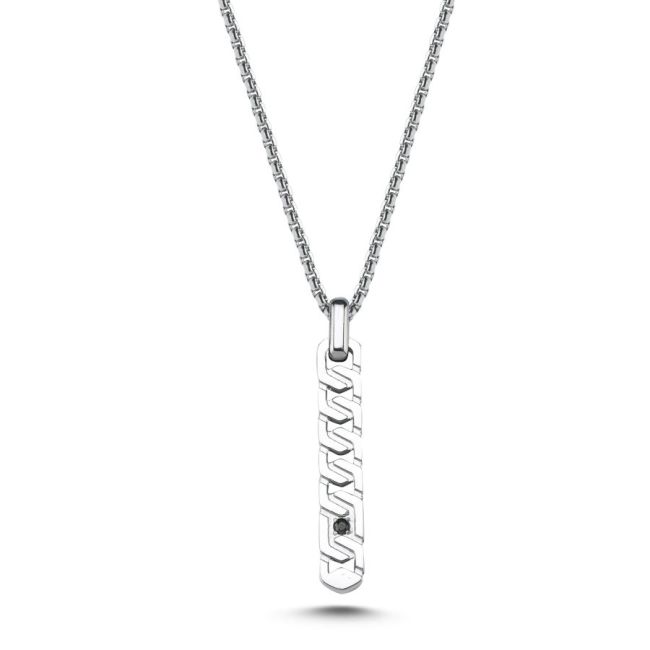 Zipper Çelik Erkek Kolye - 1