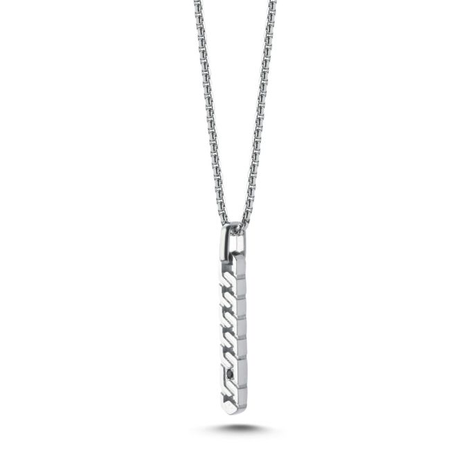 Zipper Çelik Erkek Kolye - 2
